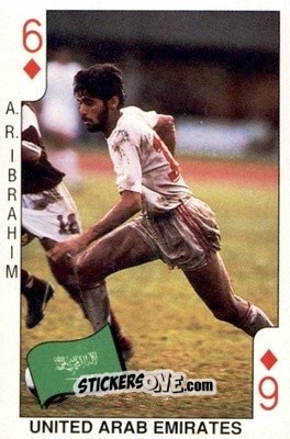 Sticker Ibrahim Meer Abdulrahman - World Cup 1990 n. D6 - DANDY GUM