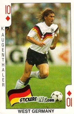 Figurina Klaus Augenthaler - World Cup 1990 n. D10 - DANDY GUM
