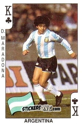 Sticker Diego Maradona - World Cup 1990 n. CK - DANDY GUM