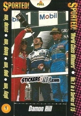 Sticker Damon Hill - World Class Winners 1996 - MATCH