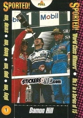 Sticker Damon Hill - World Class Winners 1996 n. 1 - MATCH