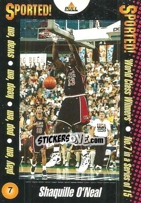 Sticker Shaquille O'Neal - World Class Winners 1996 - MATCH