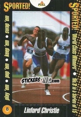 Sticker Linford Christie - World Class Winners 1996 - MATCH