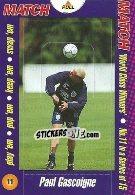 Sticker Paul Gascoigne - World Class Winners 1996 - MATCH