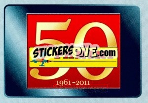 Sticker 50 Years Panini - FOOT 2011-2012 n. 00 - Panini