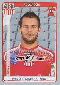 Cromo Frédéric Sammaritano - FOOT 2011-2012 n. 19 - Panini