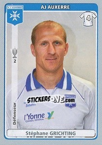 Sticker Stéphane Grichting - FOOT 2011-2012 - Panini