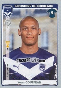 Sticker Yoan Gouffran - FOOT 2011-2012 n. 72 - Panini