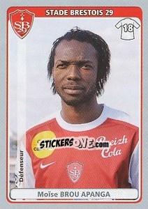 Cromo Moïse Brou Apanga - FOOT 2011-2012 - Panini