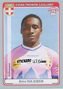 Figurina Brice Dja Djedje - FOOT 2011-2012 - Panini