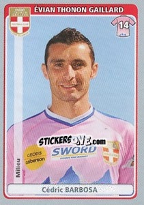 Sticker Cédric Barbosa - FOOT 2011-2012 n. 163 - Panini