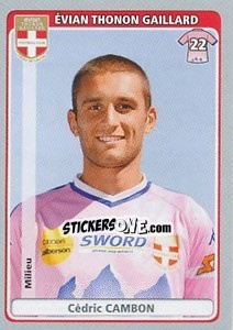 Sticker Cédric Cambon - FOOT 2011-2012 - Panini