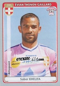 Cromo Saber Khelifa - FOOT 2011-2012 - Panini