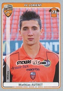 Sticker Mathias Autret - FOOT 2011-2012 - Panini