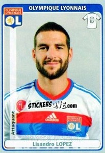 Figurina Lisandro Lopez - FOOT 2011-2012 - Panini