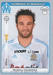 Cromo Mathieu Valbuena - FOOT 2011-2012 - Panini