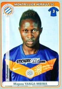 Sticker Mapou Yanga-Mbiwa - FOOT 2011-2012 n. 288 - Panini