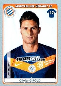 Cromo Olivier Giroud - FOOT 2011-2012 - Panini