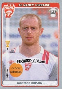 Sticker Jonathan Brison - FOOT 2011-2012 n. 314 - Panini