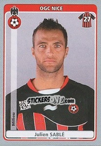 Sticker Julien Sablé - FOOT 2011-2012 - Panini