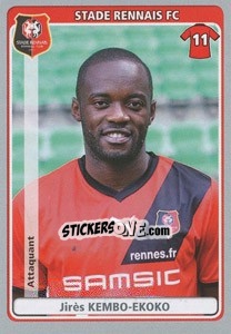 Sticker Jirès Kembo-Ekoko - FOOT 2011-2012 n. 397 - Panini