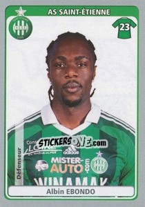 Figurina Albin Ebondo - FOOT 2011-2012 - Panini