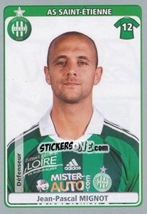 Sticker Jean-Pascal Mignot - FOOT 2011-2012 - Panini