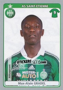 Sticker Max-Alain Gradel - FOOT 2011-2012 n. 421 - Panini