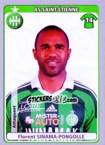 Sticker Florent Sinama-Pongolle - FOOT 2011-2012 n. 424 - Panini