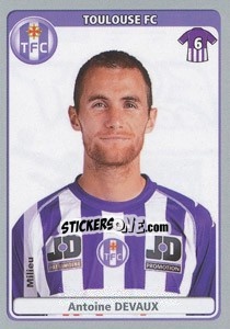 Sticker Antoine Devaux - FOOT 2011-2012 - Panini