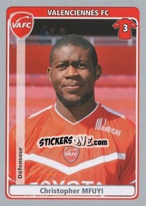 Sticker Christopher Mfuyi - FOOT 2011-2012 - Panini