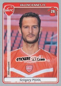 Sticker Grégory Pujol - FOOT 2011-2012 n. 498 - Panini