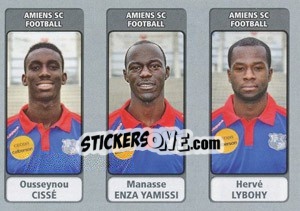 Sticker Ousseynou Cissé / Manasse Enza Yamissi / Hervé Lybohy - FOOT 2011-2012 n. 504 - Panini