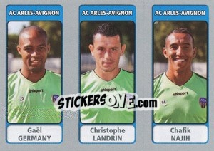 Sticker Gaël Germany / Christophe Landrin / Chafik Najih - FOOT 2011-2012 - Panini