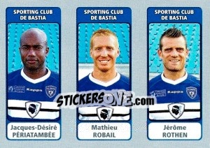 Sticker Jacques-Désiré Périatambée / Mathieu Robail / Jérôme Rothen - FOOT 2011-2012 n. 527 - Panini