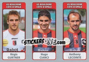 Sticker Régis Gurtner / Hugo Cianci / Anthony Lecointe - FOOT 2011-2012 - Panini
