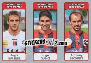 Sticker Régis Gurtner / Hugo Cianci / Anthony Lecointe - FOOT 2011-2012 n. 531 - Panini