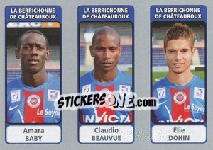 Figurina Amara Baby / Claudio Beauvue / élie Dohin - FOOT 2011-2012 - Panini