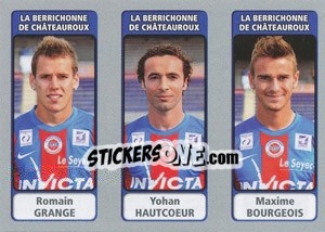 Figurina Romain Grange / Yohan Hautcoeur / Maxime Bourgeois - FOOT 2011-2012 - Panini