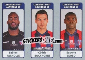 Cromo Fabien Farnolle / Cédric Bockhorni / Eugène Ekobo - FOOT 2011-2012 - Panini