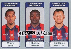 Cromo Marvin Esor / Charley Fomen / Guillaume Moullec - FOOT 2011-2012 n. 546 - Panini