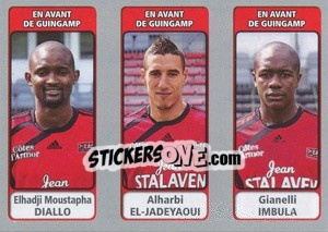 Cromo Elhadji Moustapha Diallo / Alharbi El-Jadeyaoui / Gianelli Imbula - FOOT 2011-2012 - Panini