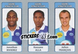 Cromo Jonathan Rivierez / Hassane Alla / Julien François - FOOT 2011-2012 n. 561 - Panini