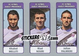 Sticker Khaled Melliti / Riad Nouri / Julian Palmieri - FOOT 2011-2012 n. 569 - Panini