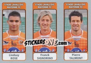 Sticker Lindsay Rose / Franck Signorino / Pierre Talmont - FOOT 2011-2012 n. 574 - Panini