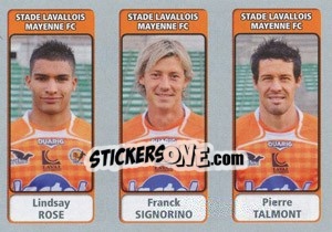 Cromo Lindsay Rose / Franck Signorino / Pierre Talmont - FOOT 2011-2012 - Panini