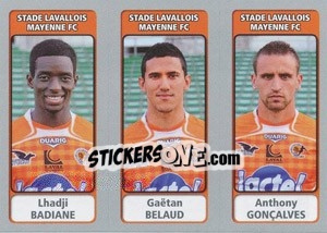 Figurina Lhadji Badiane / Gaétan Belaud / Anthony Gonçalves - FOOT 2011-2012 - Panini