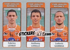 Sticker Fabrice Levrat / Anthony Losilla / Ludovic Gamboa - FOOT 2011-2012 - Panini