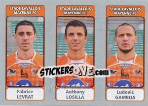 Sticker Fabrice Levrat / Anthony Losilla / Ludovic Gamboa - FOOT 2011-2012 n. 576 - Panini
