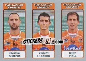 Sticker Ghislain Gimbert / Vincent Le Baron / Julien Viale - FOOT 2011-2012 n. 577 - Panini